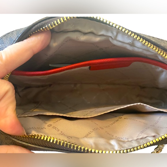 NWT Michael Kors Jet Set Large East West Zip Chain Crossbody - Picture 8 of 10